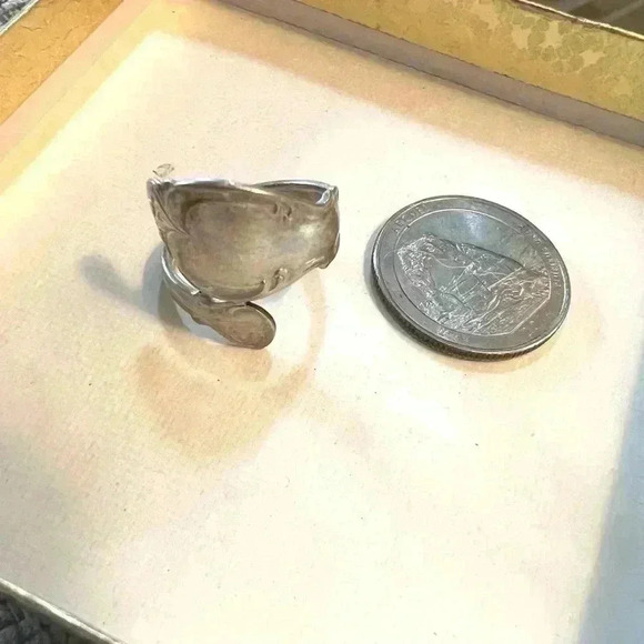 Vintage 1847 Roger’s Bros Silver Spoon Handmade Statement Ring | Size 7 - Picture 1 of 6